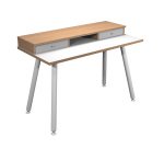 Scrivania con 2 cassetti Artexport Home Office 20070 Bianco, rovere 1.200 x 600 x 844 mm