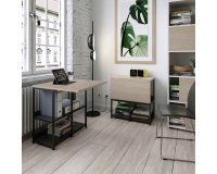 Libreria e postazione di lavoro compact Artexport Home Office 20150 BX Rovere chiaro 690 x 372 x 724 mm