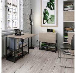 Libreria e postazione di lavoro compact Artexport Home Office 20150 BX Rovere chiaro 690 x 372 x 724 mm