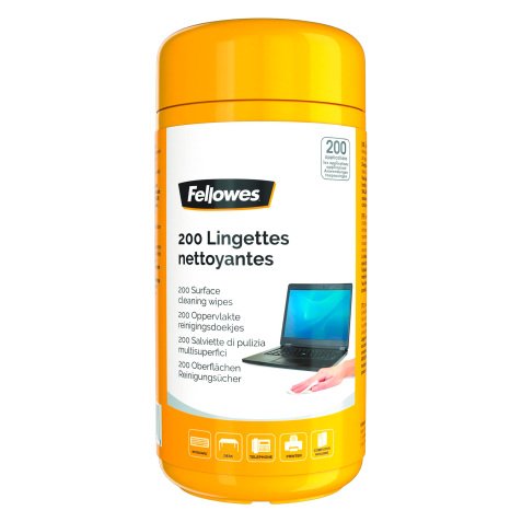 Tubo salviette multiuso Fellowes 200 unità