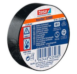 Nastro isolante tesa Professional 53988 10 m x 15 mm nero