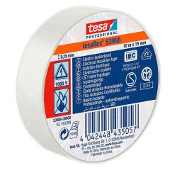 Nastro isolante tesa Professional 53988 10 m x 15 mm bianco