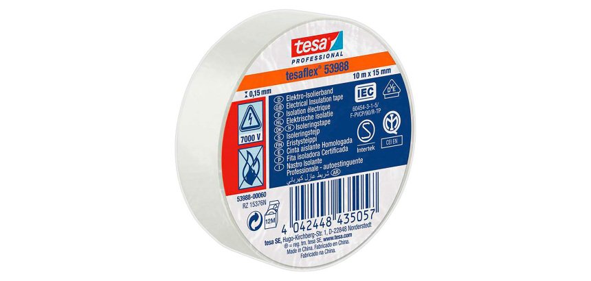 Nastro isolante tesa Professional 53988 10 m x 15 mm bianco