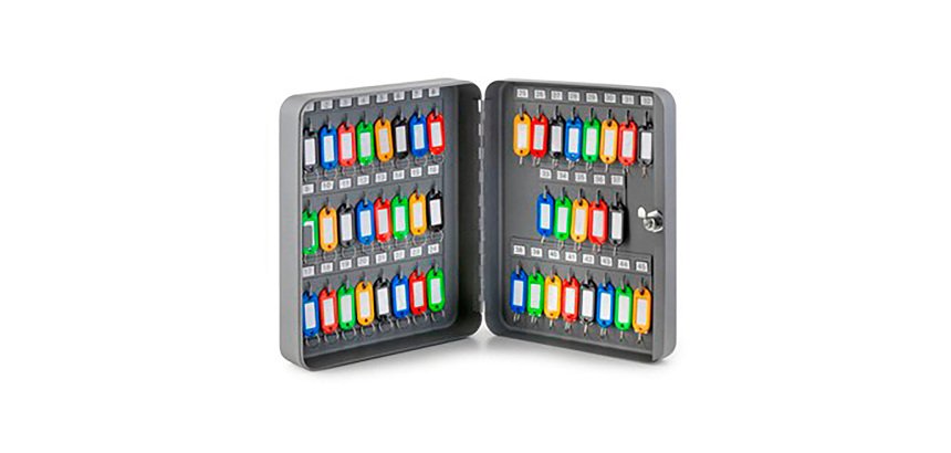 Cassetta portachiavi 24 x 8 x 30 cm, 45 ganci