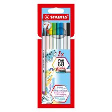 Pennarelli STABILO Pen 68 brush assortiti 8 unità