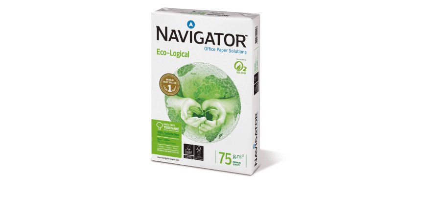 Carta A4 Navigator Ecological 75g 5 risme da 500 fogli - Carta per stampa e fotocopie