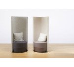 Poltrona fono-isolante italiansedioliti Acapulco Tessuto grigio