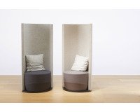 Poltrona fono-isolante italiansedioliti Acapulco Tessuto grigio