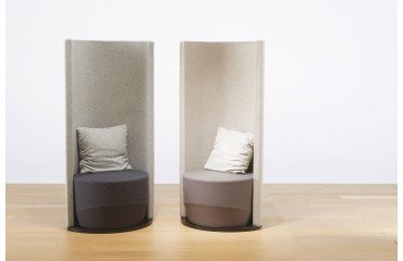 Poltrona fono-isolante italiansedioliti Acapulco Tessuto grigio