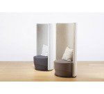 Poltrona fono-isolante italiansedioliti Acapulco Tessuto crema