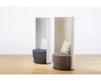 Poltrona fono-isolante italiansedioliti Acapulco Tessuto crema