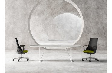 Sedia direzionale Cicero in rete nera