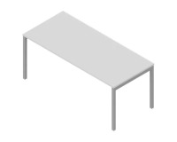 Scrivania con gambe a ponte p 80 x h 75,5 cm Miami