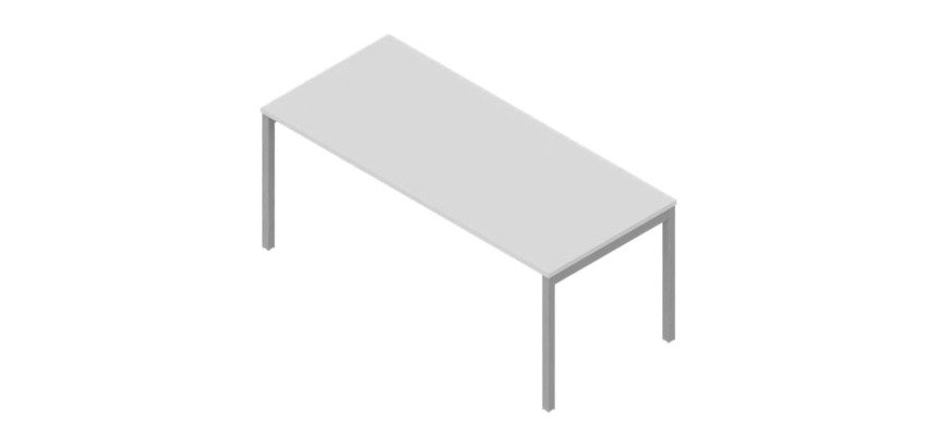 Scrivania con gambe a ponte p 80 x h 75,5 cm Miami