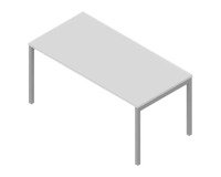 Miami desk bridge legs depth 80 x height 75.5 cm