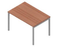 Scrivania l 120 x p 80 x h 75,5 cm Miami gamba a ponte colore noce
