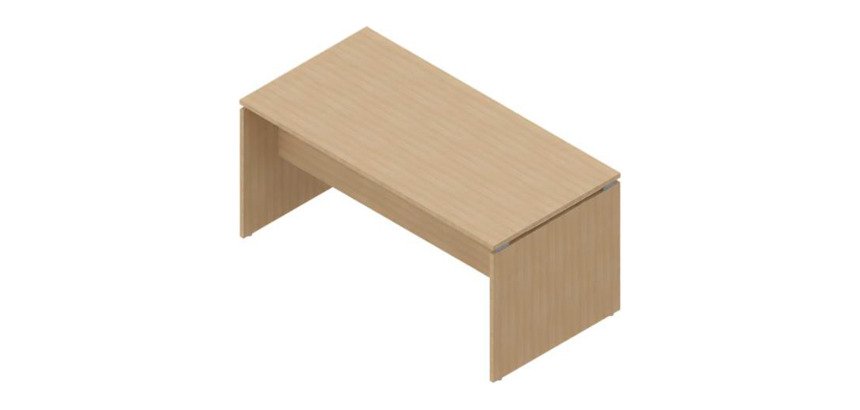 Scrivania con gambe a pannello p 80 x h 75,5 cm Miami