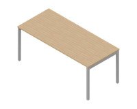 Miami desk bridge legs depth 80 x height 75.5 cm