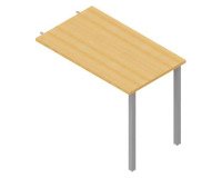 Allungo Miami p 60 x h 75,5 cm gamba metallo alluminio