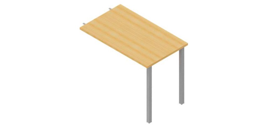 Allungo Miami p 60 x h 75,5 cm gamba metallo alluminio