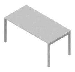 Miami desk bridge legs depth 80 x height 75.5 cm