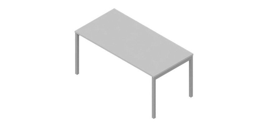Miami desk bridge legs depth 80 x height 75.5 cm