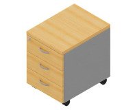 Cassettiera 3 cassetti Miami l 42 x p 56 x h 58 in cm montata