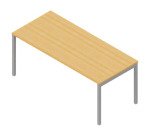 Scrivania con gambe a ponte p 80 x h 75,5 cm Miami