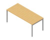 Scrivania con gambe a ponte p 80 x h 75,5 cm Miami