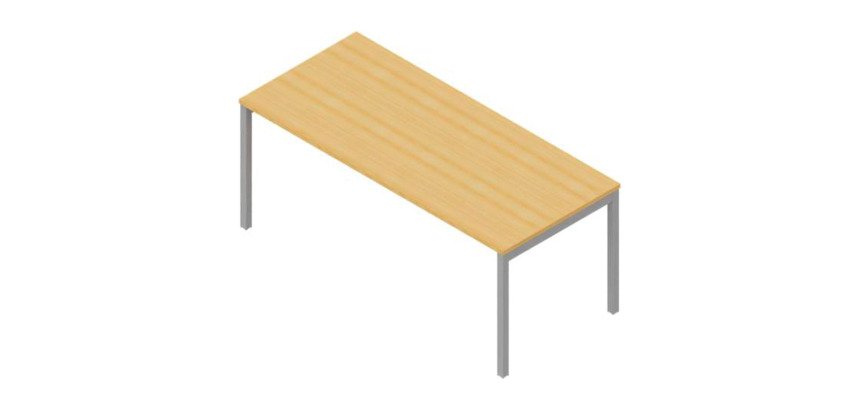 Scrivania con gambe a ponte p 80 x h 75,5 cm Miami