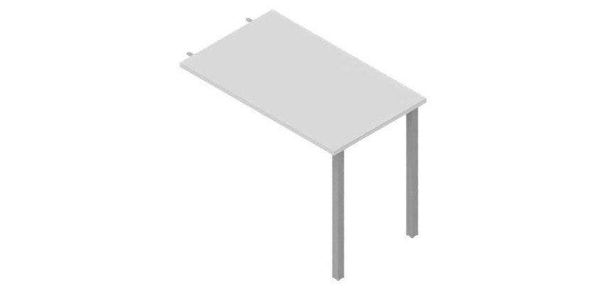 Allungo Miami p 60 x h 75,5 cm gamba metallo