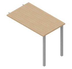 Allungo Miami p 60 x h 75,5 cm gamba metallo alluminio