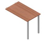 Miami extension p 60 x h 75.5 cm metal aluminum leg