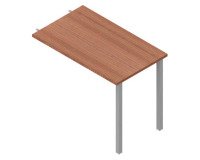 Allungo Miami p 60 x h 75,5 cm gamba metallo alluminio