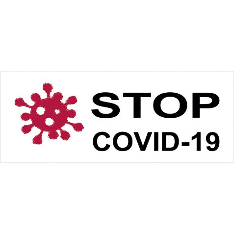 Timbro Trodat Printy 4912 "Stop covid-19" rosso