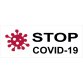 Timbro Trodat Printy 4912 "Stop covid-19" rosso