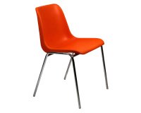 Sedia a 4 gambe UNISIT ESC Esse Arancione