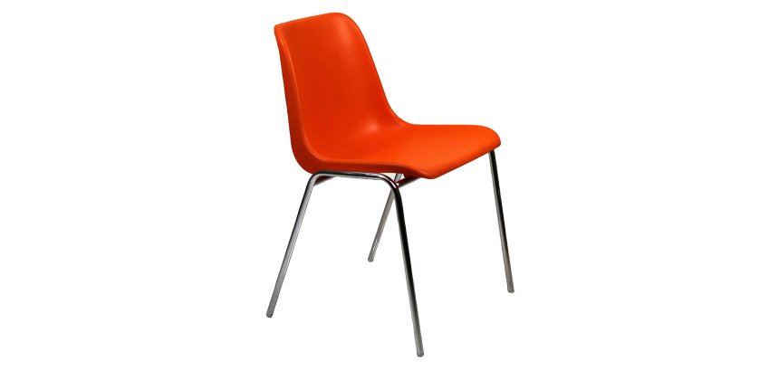 Sedia a 4 gambe UNISIT ESC Esse Arancione