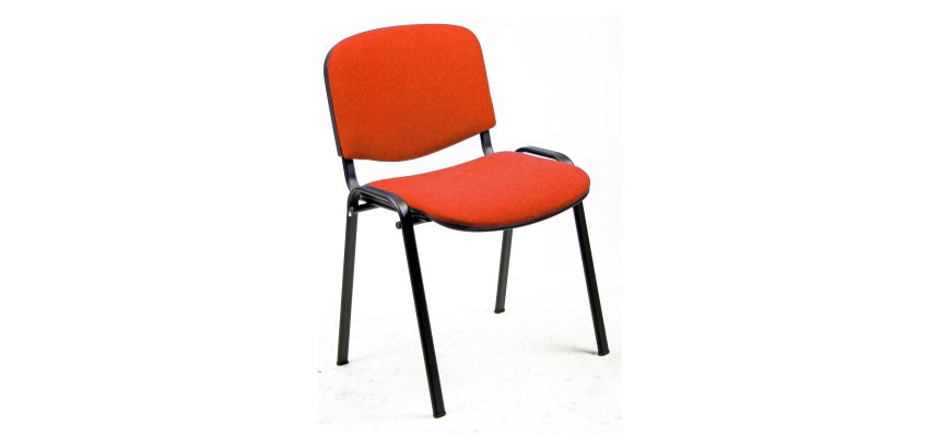 Sedia a 4 gambe UNISIT D5S Dado tessuto Sky rosso