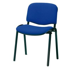 Sedia a 4 gambe UNISIT D5S Dado Ecopelle blu