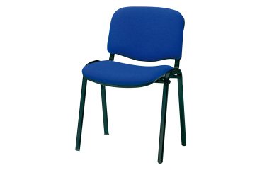 Sedia a 4 gambe UNISIT D5S Dado Ecopelle blu