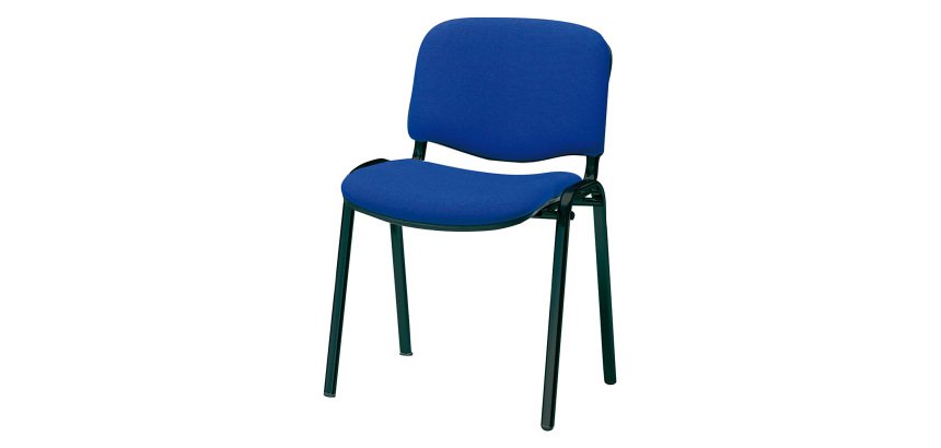 Sedia a 4 gambe UNISIT D5S Dado Ecopelle blu