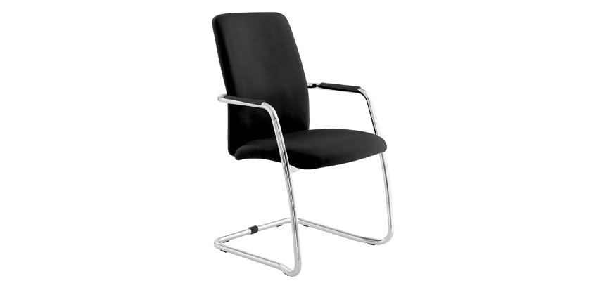 Sedia su slitta UNISIT Lithium LTLTA/IN Ignifugo Fibra modacrilica nero