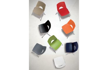 Sedia a 4 gambe UNISIT Strike SKB arancione