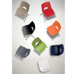 Sedia a 4 gambe UNISIT Strike SKB arancione