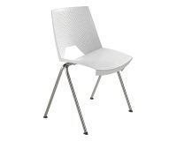 Sedia a 4 gambe UNISIT Strike SKB bianco