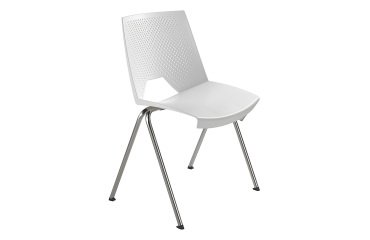 Sedia a 4 gambe UNISIT Strike SKB bianco
