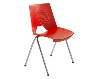 Sedia a 4 gambe UNISIT Strike SKB rosso
