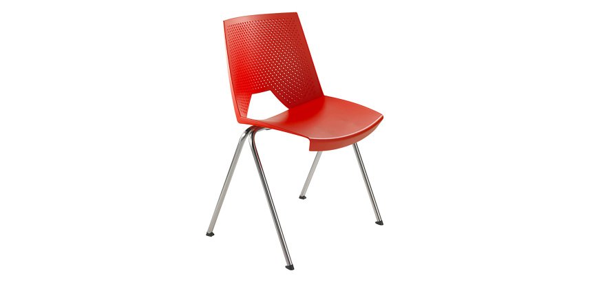 Sedia a 4 gambe UNISIT Strike SKB rosso