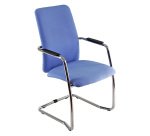 Sedia su slitta UNISIT Lithium LTLTA/EB Eco Polipropilene blu